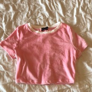 Pink Velvet Crop Top